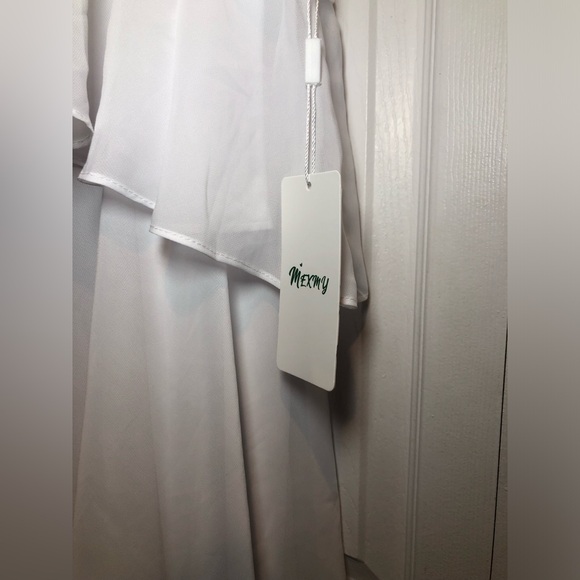 Choffon Halter Dress with Tiered Long A-line Formal Dress - Picture 5 of 12